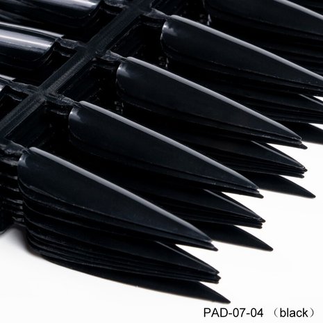 Stiletto Design Tips Natural Black Size 240pcs