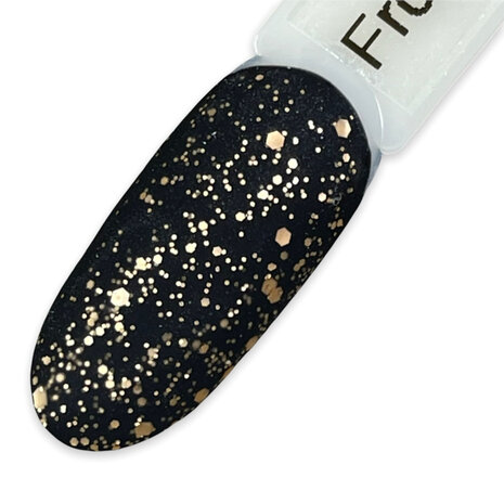 Diva Rubber Frozen Matte Topcoat - Glitter Gold 15ml