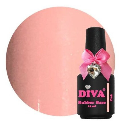 Diva Gellak Rubber Pink  15ml