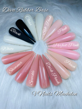 Diva Gellak Rubber Pink  15ml