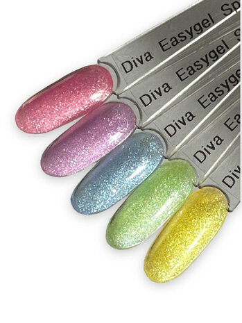 Diva Easygel Sparkling Collection - 5 x 30 ml.