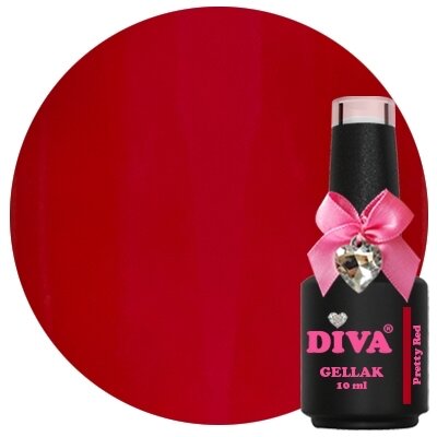 Diva Gellak Spicy Color Pretty red - 10ml - Hema Free