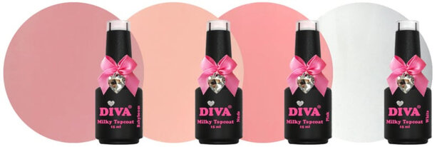 Diva Milky Topcoat babyboom - No Wipe 15 ml