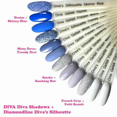 Diva Gellak Shadow Collection-French Grey- 10ml - Hema Free
