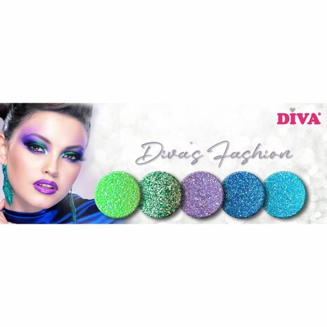 Diva CG Fashion Glamour Vogue Purple Glitter