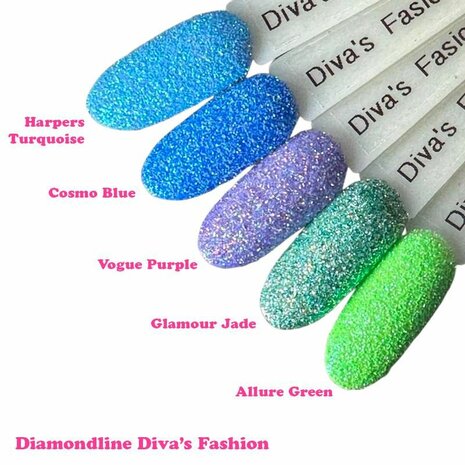 Diva CG Fashion Glamour Harpers Turquoise Glitter