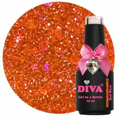 Diva Gel in a Bottle Red Wow - 15ml