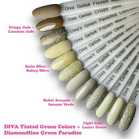Diva Glitter Collection Green Paradise
