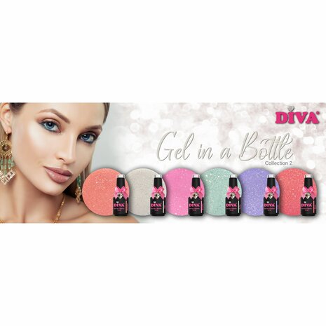 Diva Gel In a bottle Lovely Glow Collection 2-15ml- Hema Free