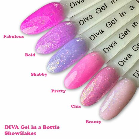 Diva Gel In a Bottle Showflakes Collectie