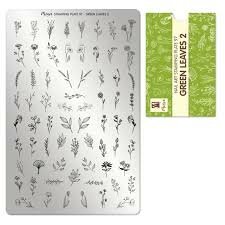 Moyra Stamping Plate 097 Green Leaves 2