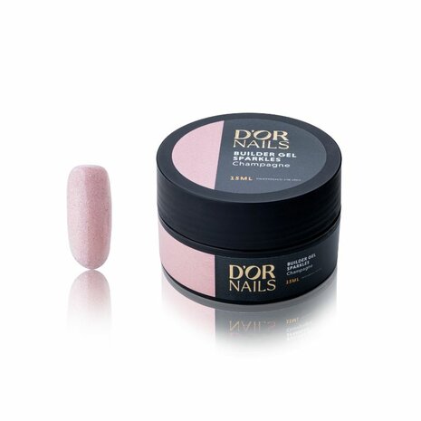 D'or Builder Gel Sparkles Champagne
