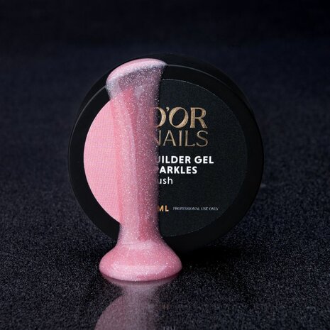 D'or Builder Gel Sparkles Blush
