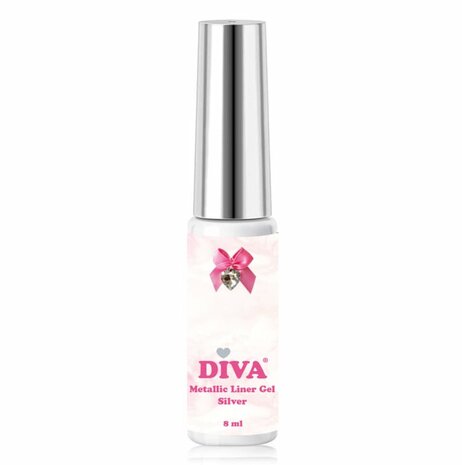 DIVA Metallic Liner Gel Silver - Hema&TPO-free