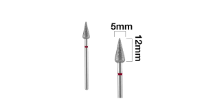 Diamanten spijkerboor puntig perenrood EXPERT-kop, diameter 5 mm / werkend onderdeel 12 mm