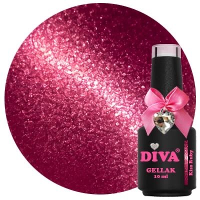 DIVA Gellak Cat Eye Rouge Obsession Collection 6x 10 ml met gratis Bear magneet & Colorpop Stickers #