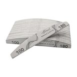 100/180 grit Halfmoon File REMOVE & REFINE (25pcs) 100/180 grit Halfmoon File REMOVE & REFINE (25pcs)